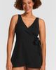 Lands' End Lands' End Mastectomy Long Side Tie Mini Swim Dress Swimsuit - 1
