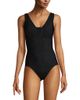 Lands' End Lands' End Mastectomy Slender Grecian Tummy Control Chlorine Resistant One Piece Swimsuit - 1