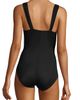 Lands' End Lands' End Mastectomy Slender Grecian Tummy Control Chlorine Resistant One Piece Swimsuit - 2