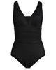 Lands' End Lands' End Mastectomy Slender Grecian Tummy Control Chlorine Resistant One Piece Swimsuit - 3