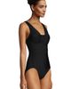 Lands' End Lands' End Mastectomy Slender Grecian Tummy Control Chlorine Resistant One Piece Swimsuit - 4