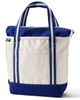 Lands' End Lands' End Medium Denim Zip Top Tote Bag - 1