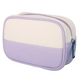 Lands' End Lands' End Medium Rectangular Dopp Kit for Travel, Striped Canvas Toiletry Bag with Top Zip