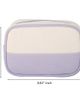 Lands' End Lands' End Medium Rectangular Dopp Kit for Travel, Striped Canvas Toiletry Bag with Top Zip - 4