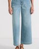 Lands' End Lands' End Mid Rise Denim Wide Leg Ankle Jeans - 1