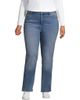 Lands' End Lands' End Mid Rise Straight Leg Blue Jeans - 1