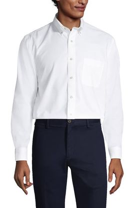 Lands' End Lands' End No Iron Supima Oxford Dress Shirt