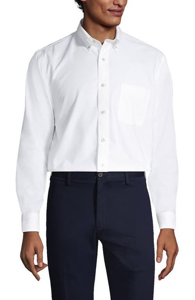 Lands' End Lands' End No Iron Supima Oxford Dress Shirt
