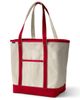 Lands' End Lands' End Open Top Long Handle Canvas Tote Bag - 1