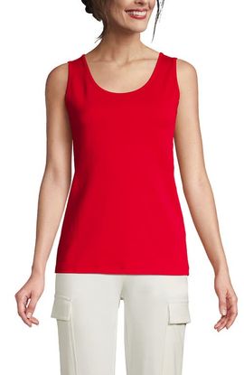 Lands' End Lands' End Petite Cotton Tank Top