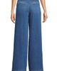 Lands' End Lands' End Petite Soft Denim High Rise Wide Leg Top Stitch Trousers - 4