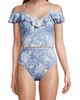 Lands' End Lands' End Pique Ruffle Tankini Top and High Waisted Bottom Swimsuit Set - 4