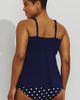 Lands' End Lands' End Plus Size Adjustable Scoop Neck Flutter Tankini Top - 2
