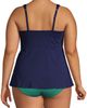 Lands' End Lands' End Plus Size Adjustable Scoop Neck Flutter Tankini Top - 4