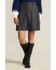 Lands' End Lands' End Plus Size Brushed Flannel Pleated Mini Skirt - 1