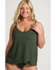 Lands' End Lands' End Plus Size Chlorine Resistant Tulip Hem Tankini Swimsuit Top - 1