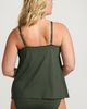 Lands' End Lands' End Plus Size Chlorine Resistant Tulip Hem Tankini Swimsuit Top - 2