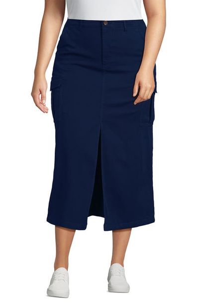 Lands' End Lands' End Plus Size Cool Fade Cargo Maxi Skirt