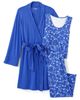 Lands' End Lands' End Plus Size Cooling 3 Piece Pajama Set - Tank Crop and Robe - 3