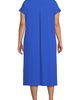 Lands' End Lands' End Plus Size Cooling Cap Sleeve Midi Nightgown - 2