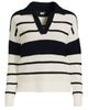 Lands' End Lands' End Plus Size Cotton Boucle Johnny Collar Textured Sweater - 3