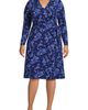 Lands' End Lands' End Plus Size Cotton Modal Collared Wrap Dress - 3