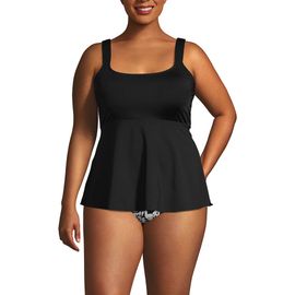 Lands' End Lands' End Plus Size DD-Cup Flutter Tankini Top