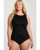 Lands' End Lands' End Plus Size DD-Cup High Neck UPF 50 Modest Tankini Swimsuit Top - 1