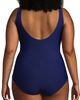 Lands' End Lands' End Plus Size DD-Cup Slender Tummy Control Chlorine Resistant Wrap One Piece Swimsuit - 4