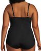 Lands' End Lands' End Plus Size DD-Cup SlenderSuit V-Neck Skirted Low Leg One Piece - 2