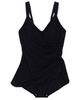 Lands' End Lands' End Plus Size DD-Cup SlenderSuit V-Neck Skirted Low Leg One Piece - 5