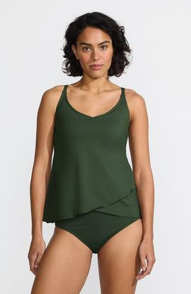Lands' End Lands' End Plus Size DD-Cup Tulip Hem Tankini Top