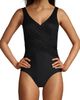 Lands' End Lands' End Plus Size DDD-Cup New SlenderSuit Wrap One Piece Swimsuit - 3