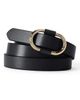 Lands' End Lands' End Plus Size Endlessly Adjustable Skinny Leather Belt - 1