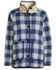 Lands' End Lands' End Plus Size High Pile Fleece Reversible Mixed Media Long Jacket - 3
