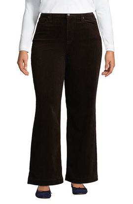 Lands' End Lands' End Plus Size High Rise Wide Leg Corduroy Pants