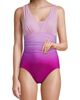 Lands' End Lands' End Plus Size Long Slender Suit Grecian Tummy Control Chlorine Resistant One Piece Swimsuit - 1