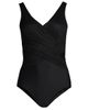 Lands' End Lands' End Plus Size Long SlenderSuit Wrap One Piece Swimsuit with Tummy Control - 3