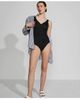 Lands' End Lands' End Plus Size Long SlenderSuit Wrap One Piece Swimsuit with Tummy Control - 4
