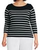 Lands' End Lands' End Plus Size Mariner Jersey Boatneck Top - 1