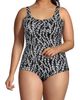 Lands' End Lands' End Plus Size Mastectomy Chlorine Resistant Tugless One Piece Swimsuit Soft Cup - 1