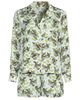 Lands' End Lands' End Plus Size Matte Satin 2 Piece Pajama Set - Long Sleeve Top and Shorts - 3