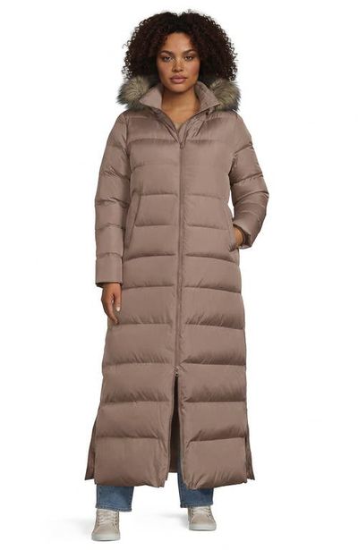 Lands' End Lands' End Plus Size Max 600 Down Long Maxi Coat