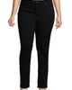 Lands' End Lands' End Plus Size Mid Rise Straight Leg Blue Jeans - 1