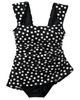 Lands' End Lands' End Plus Size NEW Smoothing Square Neck Ruched Swim Dress Swimsuit - 4