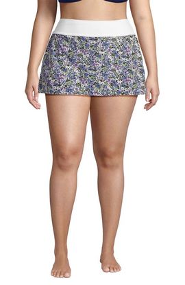 Lands' End Lands' End Plus Size Pinchless Mini Swim Skort