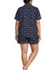 Lands' End Lands' End Plus Size Poplin 2 Piece Pajama Set - Short Sleeve Shirt And Shorts - 2