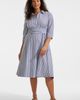 Lands' End Lands' End Plus Size Poplin Midi Wrap Front Dress - 1