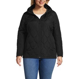 Lands' End Lands' End Plus Size Print FeatherFree Quilted