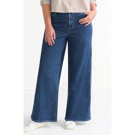 Lands' End Lands' End Plus Size Recover Denim High Rise Extra Wide Leg Jeans